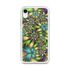 Green abstract Floral iPhone Case