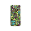 Green abstract Floral iPhone Case