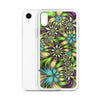 Green abstract Floral iPhone Case