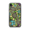 Green abstract Floral iPhone Case