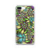 Green abstract Floral iPhone Case