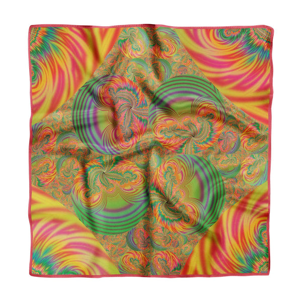 Peacock Silk Chiffon Scarf