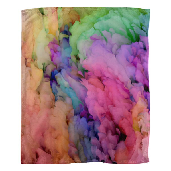 Multicolor Ethereal Fleece Blanket