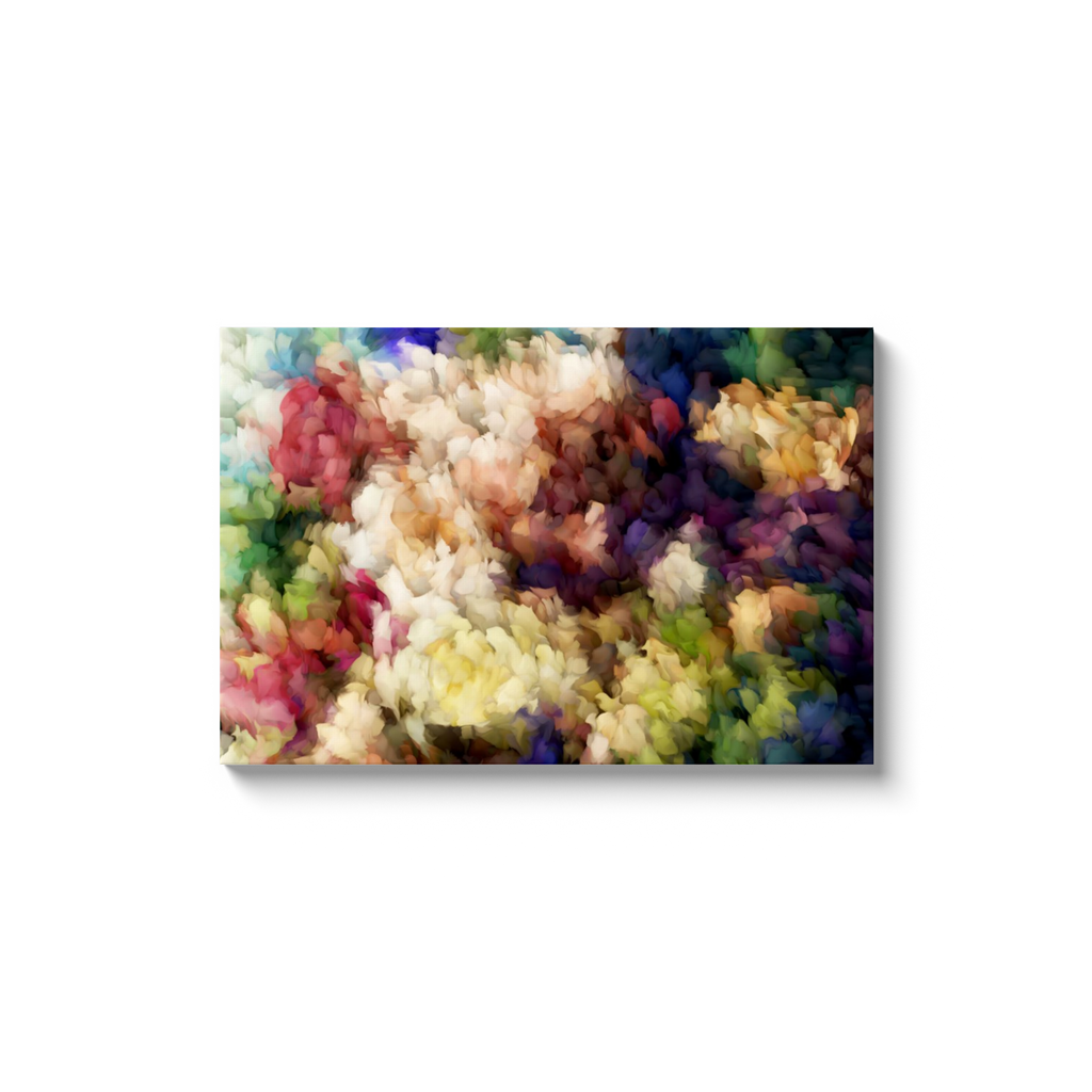 Abstract Floral Art on Canvas